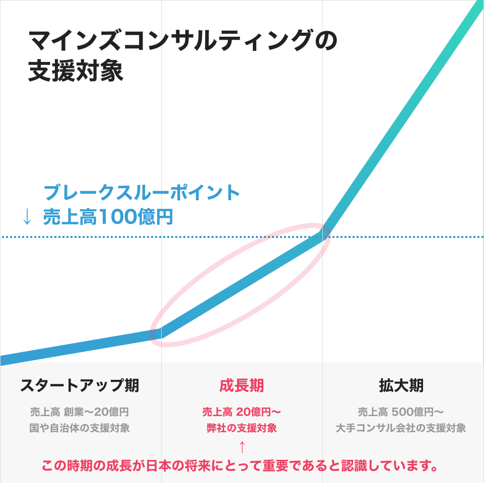 マインズコンサルティングの支援対象